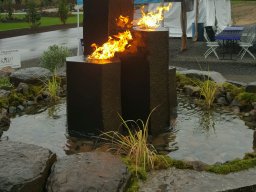 Basalt Columns Fire and water